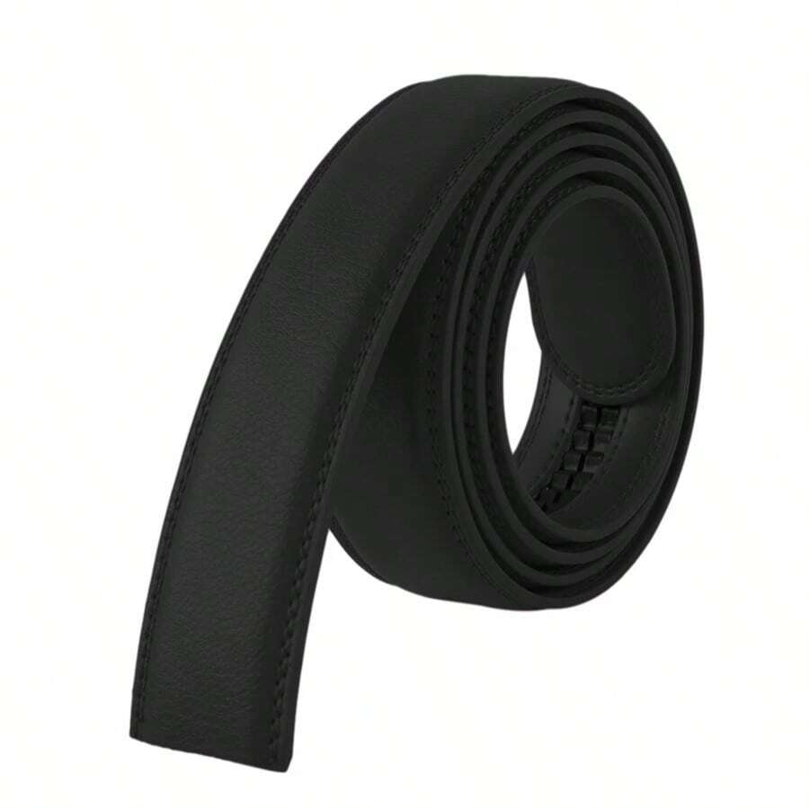 Men's Automatic Belt Body 3.5CM Without Buckle High Quality Replacement Belt Strip Men's Belt - Black - View 1