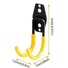 4 Packs Heavy Duty Garage Hooks, Steel Utility Wall Storage Hooks, Wall Mount Hanger Organizer For Ladders, Bikes, Tools,