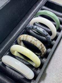Bestselling Natural Jade Bangle, Fashion Women's Lucky Bracelet, Jewelry Gift For Girlfriend (Natural Jade Surface May Have Mineral Spots And Patterns, Which Is Normal), With Gift Box