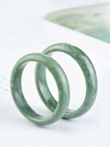 Bestselling Natural Jade Bangle, Fashion Women's Lucky Bracelet, Jewelry Gift For Girlfriend (Natural Jade Surface May Have Mineral Spots And Patterns, Which Is Normal), With Gift Box