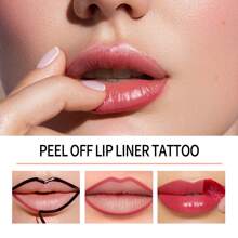 1pc Long-Lasting Lip Liner Tattoo, Waterproof Peelable Lip Stain, Semi-Permanent Matte Lipstick For Girls And Women, Perfect Makeup Accessories For A Flawless Look