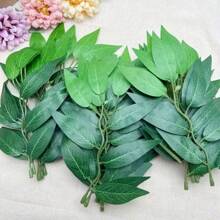 18/36 piezas de ramas artificiales de hojas de sauce, plantas verdes falsas de plástico para decoración del hogar, manualidades DIY, decoración de bodas y fiestas, decoración de mesa, festividades estacionales como Pascua, Día de la Madre, vuelta al colegio, decoración multiusos para todo tipo de habitaciones