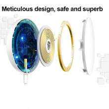 Wireless Charger Compatible With Iphone, Simple & Classic Appearance, Convenient To Carry, Supports Wireless Charging Function Compatible With Apple Series Phones, Supports Magnetic Attachment Compatible With Iphone 12-16 And Wireless Charging For Earphones