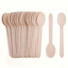 10 piezas/50 piezas/100 piezas, Vajilla desechable, Cucharas, Vajilla desechable para exteriores, Cucharas, Adecuado para bodas, actividades de campamento al aire libre, servicio de catering - Multicolor - Ver 9