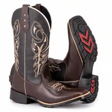 Men's Delegated Square Toe Texan Country Boot - 鏽棕色 - 查看 2