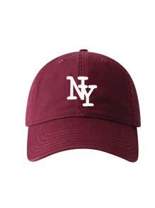 1 件刺绣 NY 可调节棒球帽，户外防晒休闲帽，适合春季、秋季、旅行、海滩、男士和女士