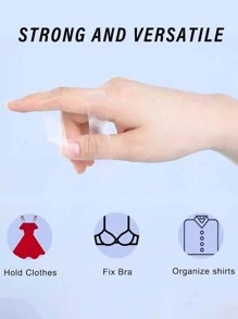 72pcs Waterproof Double-Sided Adhesive Tapes, Invisible Transparent Non-Slip Fixation Stickers, Versatile Double-Sided Tape For Clothes And Body, Prevent Wardrobe Malfunction, Suitable For All Fabrics And Skin Types, Gift For Family, Friends And Coworkers, Essential For Women's Dresses, Off-Shoulder Tops, Plunging Necklines Back To School Summer Cooling,Beach,Travel