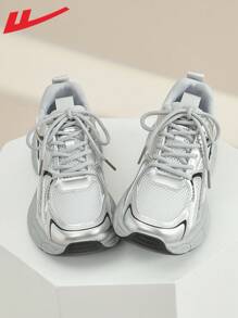 WARRIOR 1双女士休闲网面厚底运动鞋，轻便透气户外运动鞋