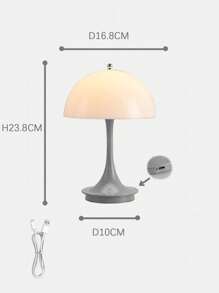LED Orange Home Decorative Table Lamp For Bedroom, Living Room, Birthday Gift, Restaurant, Office Decorative Lighting, Touch 3 Colours Light Change, Rechargeable Outdoor Camping, Easy To Carry.