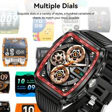 KELEEL Smartwatch para mujeres y hombres con linterna LED, 5,3 - 50M resistente al agua, llamada/respuesta inalámbrica, monitor de frecuencia cardíaca/sueño, modos deportivos múltiples, notificaciones de llamadas y mensajes SMS