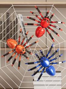 1 set gelede Spider Warrior met 13 beweegbare gewrichten, inclusief verschillende wapens en accessoires, creatieve bouwstenen voor tieners en volwassenen, bureaudecoratiespeelgoed, verpakt in bubbelzak met parelmoerfolie