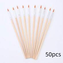 100pcs/50pcs/30pcs/10pcs Wooden Handle Drawing Pen, Art Supplies Suitable For Fine Art Painting And Outline Sketching,Back To School,School Supplies