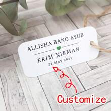 Wedding Name Date Tags