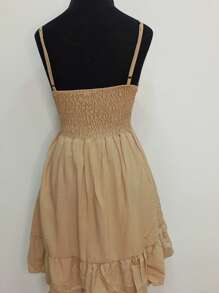 Short Ayla Dress - Beige - View 2