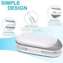 Mini Bag Sealer, 3 Packs Portable Heat Vacuum Sealers, Chip Bag Sealer With Cutter 2 In 1 Heat Sealer Food Sealer Bag Resealer Handheld With Hook For Plastic Bags Food Storage