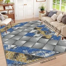 [700g/㎡ 水晶天鹅绒] 1 块现代奢华几何地毯，可机洗，防褪色，防滑，适合节日和任何空间，包括酒店、办公室、沙发、床边、厨房、洗衣房、走廊、门廊、入口、楼梯母亲节 - 彩色 - 查看 35