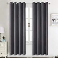1pc/2pcs Blackout Curtains, Bedroom Darkening Curtains, Multiple Sizes Available/Premium Fabric Triple-Woven Solid Thermal Insulated Curtains/Extra Wide Curtain Panels/Top Grommet Curtain, Decorative Window Curtains/Home Curtains/For Bedroom And Living Room Darkening Curtains/Bedroom Curtains/Living Room Curtains/Dining Room Curtains/Kitchen Curtains/Cabinet Curtains,Fall Decor,Autumn Decor,Room Decor