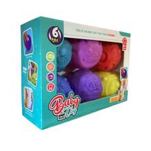 6pcs/Set Baby Sensory Balls, Colorful Soft Tactile Balls Toys, Infants Texture Grasping Ball, PVC Material, Birthday/Holiday Gift