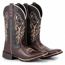 Men's Delegated Square Toe Texan Country Boot - 鏽棕色 - 查看 1