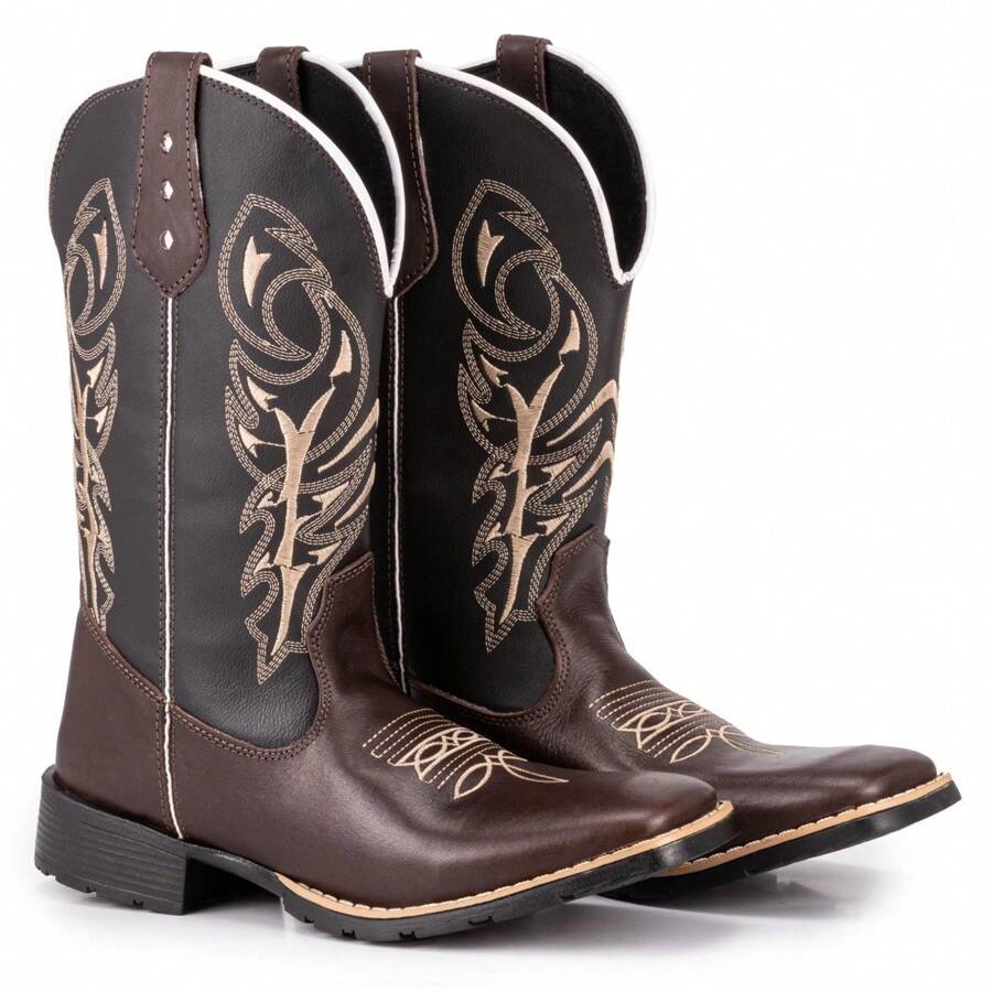 Men's Delegated Square Toe Texan Country Boot - 鏽棕色 - 查看 1