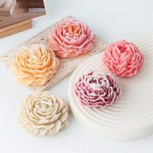 1 Pc Peony Mold Candle Mold Peony Flower Mold Rose Mold Peony Resin Mold Clay Mold Jewelry Resin Casting Mold Candle Making Mold 3D Mold