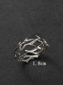 1pc Vintage Fashion Open Ring, Unique Personalized Midi Ring, Unisex Design
