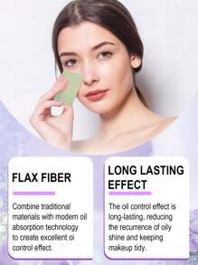 100pcs Lavender Oil-Absorbing Paper, Refreshing And Oil-Absorbing Face, Oil-Controlled Face Makeup Portable Oil-Absorbing Paper