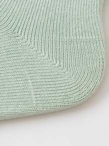mini bala Kids' Breathable Cotton Socks, Sweat-Free Crew Socks, 3 Packs - Yellow-green Hue - View 5