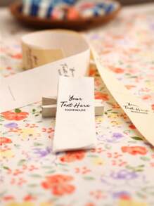 20*60mm 50pcs With Logo Or Text Sewing Accessories Label,Tags For Knitted Things,Custom, Handmade Label,Gift Tags,Art Activities For Children