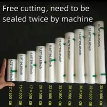 3 Rolls Commercial Grade Vacuum Seal Bags, Suitable For Vacuum Storage, Meal Prep Or Sous Vide Cooking - Transparent - View 11