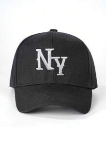 3/1 pieza Gorra de béisbol bordada de NY, sombrero casual para protección solar al aire libre adecuado para niños y niñas en primavera, otoño, viajes, playa y vacaciones