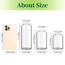 FIRE KIRIN FIRE KIRIN Clear Small Flower Vases, Handmade Modern Decorative Bud Vases For Flowers, Wedding Centerpiece, Dining Table Decoration Gifts Birthday Graduation