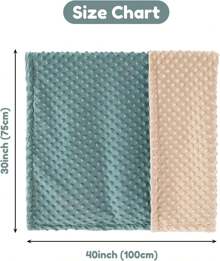 Baby Blanket For Newborn Boys And Girls, Soft Blankets, Plush Blankets For Toddlers, Blanket 75 X 100 Cm - Màu xanh lá cây đậm - Xem 2