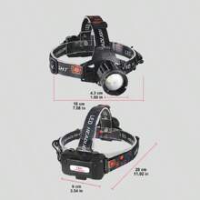户外便携式高亮度LED头灯，停电应急灯，3种照明模式，防水大功率明亮夜钓头灯，适用于船舶照明、徒步旅行、运动