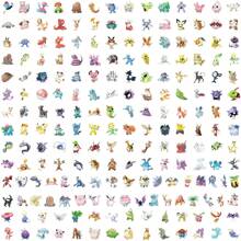 pokemon 200 szt. wodoodpornych naklejek z kreskówek Pokemon - uroczy prezent świąteczny - 200 stylów kawaii party favors, świąteczne wypełniacze skarpet, dekoracje urodzinowe