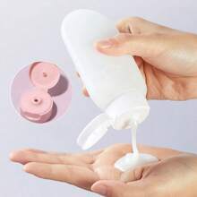 4pcs/Set 60ml Flip-Top Inverted Soft Tube Bottles, Cosmetics/Face Wash/Lotion Travel Refillable Containers