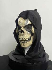 乳胶面具、带头巾的鬼骷髅、愚人节恶作剧、恐怖面具。
