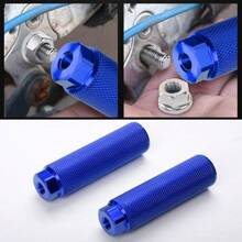 Bike Pegs 2Pcs Aluminum Alloy Anti-Skid Lead Foot Bicycle Pegs 3/8 Inch Axles For Mountain Bike Cycling Rear Stunt Pegs - Multicolor - View 2