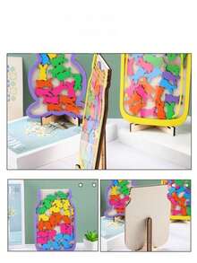 1pc Wooden Easter Bunny Egg Reward Jar, Learning & Self-Discipline Checklist Reward Jar, Home & Classroom Chore Reward Jar, Teacher Gift - Wooden - Multicolor - View 9