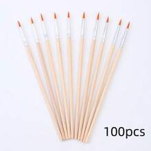 100pcs/50pcs/30pcs/10pcs Wooden Handle Drawing Pen, Art Supplies Suitable For Fine Art Painting And Outline Sketching,Back To School,School Supplies