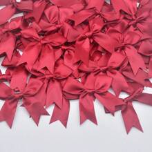 50pcs Large Satin Ribbon Bows, Colorful Tail-Shaped Bowknots, Mixed Color Cute Knots Perfect For Decorating Cake Boxes, Candy And Gift Packaging, Party Favors - Multicolor - View 7