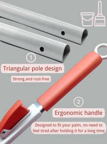 1pc Multifunctional Window Spray Mop With Silicone Squeezer, Household Cleaning Tool For Floor And Window, PVC High Quality Material Retractable Glass Cleaning Artifact, No Electricity Required, Suitable For Bathroom, Toilet, Kitchen, Wall - Multicolor - View 8