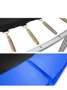 Blu-183x225cm Robusto trampolino per bambini su gambe, trampolino a molla per esterni per il giardino, giochi giocattolo per interni