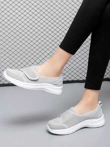 女士轻便舒适防滑休闲步行鞋 - 灰色 - 查看 2