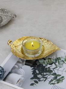 1pc Metal Candle Holder With Pedestal Stand, Gold/Silver Color, Elegant Vintage Style, Suitable For Christmas, Valentine's Day, Thanksgiving, Home Decor, Dining Table, Holiday Decoration
