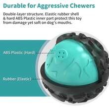 Dog Ball For Aggressive Chewers - Interactive Dog Toy Balls Fun Squeaky Sound To Keep Them Busy, For Small Medium Large Breeds, Rubber Pet Chew Toys, As Seen On TV