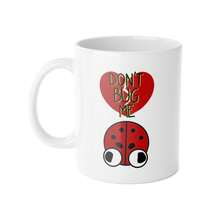 Ladybug White Ceramic Mug, 11oz - 白色 - 查看 1