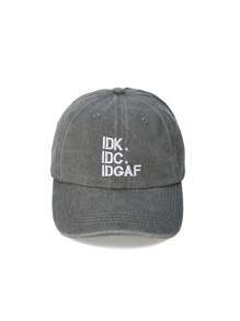 1入IDK IDC字母刺繡洗水棉野球帽，街頭嘻哈風格運動休閒帽，戶外遮陽帽，透氣舒適棒球帽，適合跑步、釣魚、戶外活動，送禮佳品 - IDK - 查看 14