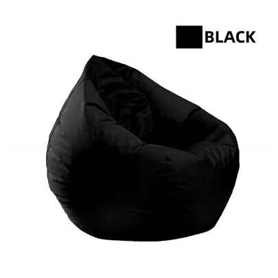 1pc Space Saving Floor Sofa Slouchy Bag Chair (Cover Only, No Filler), Single Seater Bedroom Home Floor Lounging Fabric Chair