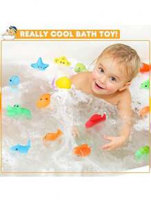 10 PCS Kids Bath Toys, Assorted Floating Rubber Animal Toys For Bathtub And Pool Play, Kids Bath Time, Bathtub Party, Birthday Gifts, Easter Egg Fillers - Multicolor - View 2